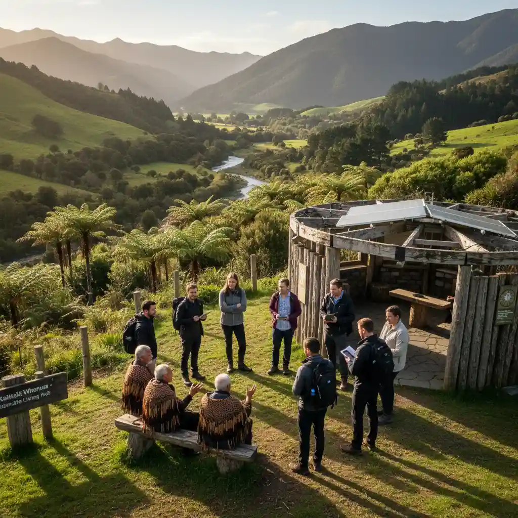 Diverse stakeholders discussing sustainable practices in New Zealand context