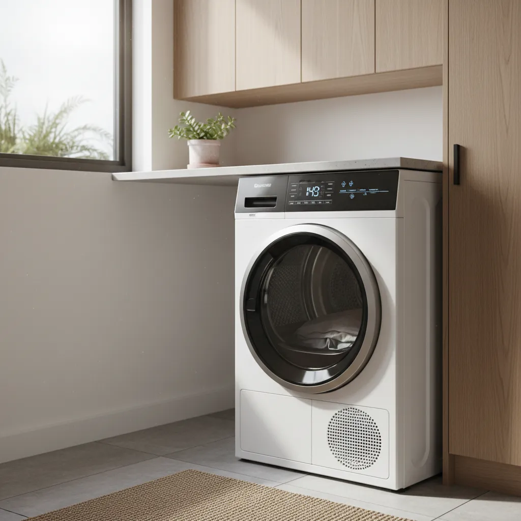 Modern heat pump dryer, a key smart energy-efficient appliance