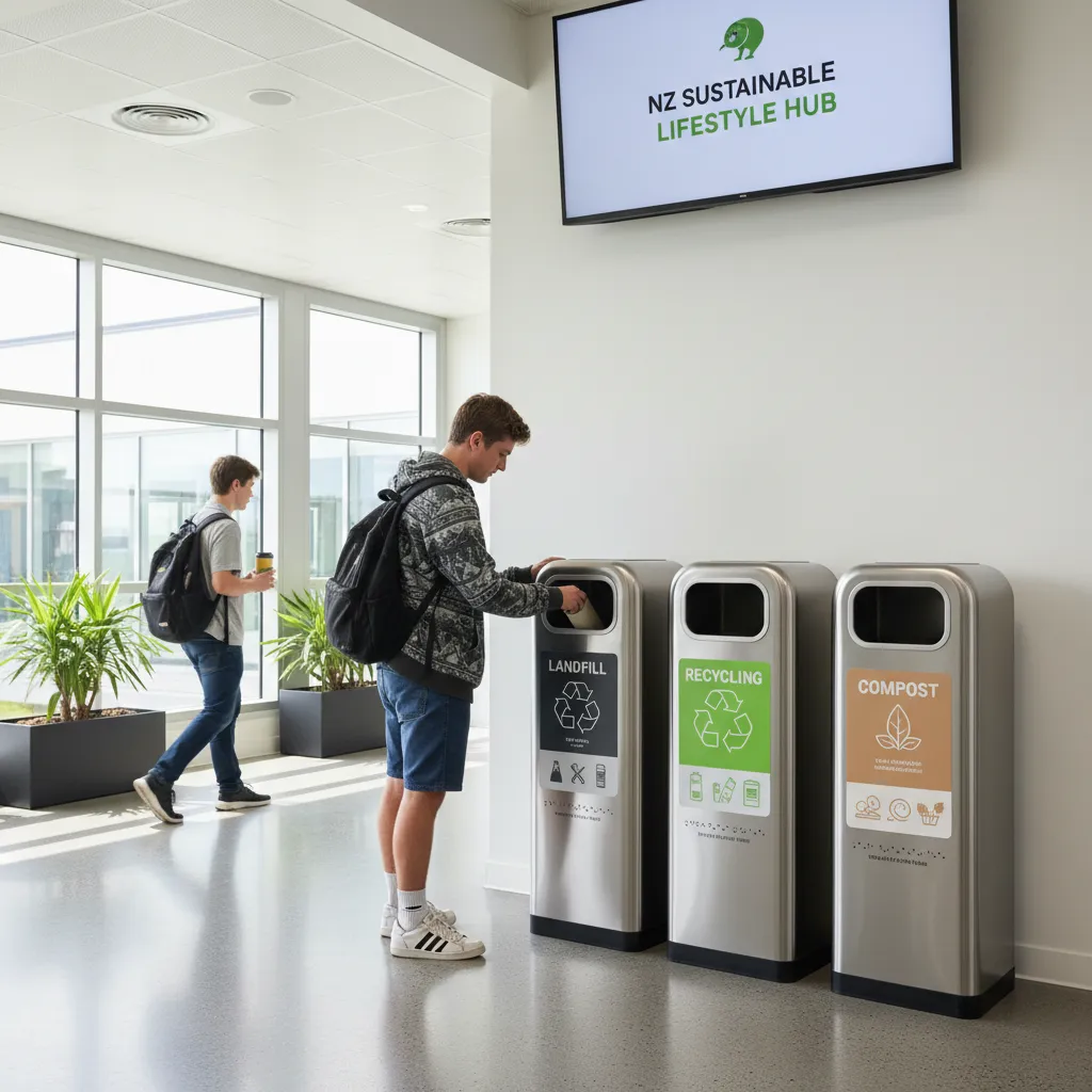 Optimized waste infrastructure for campus recycling
