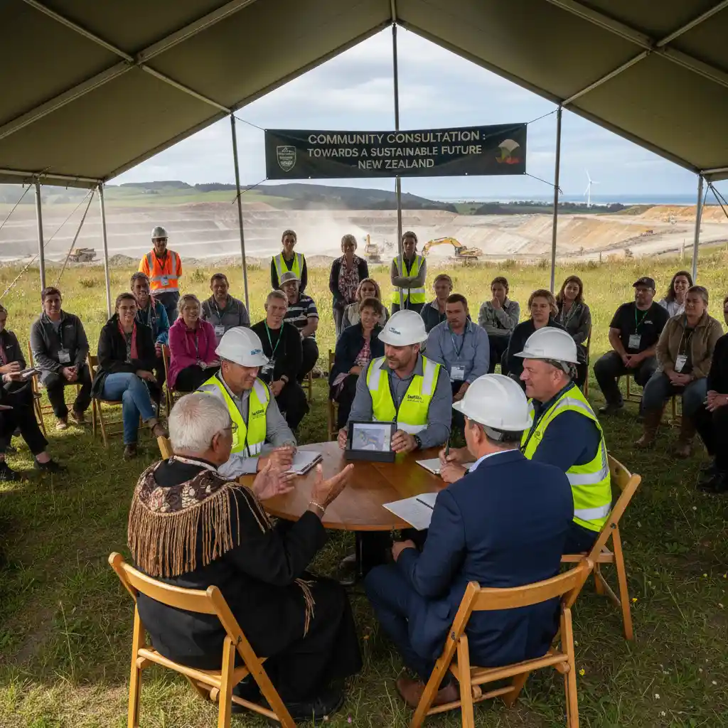 Community engagement in responsible mining development