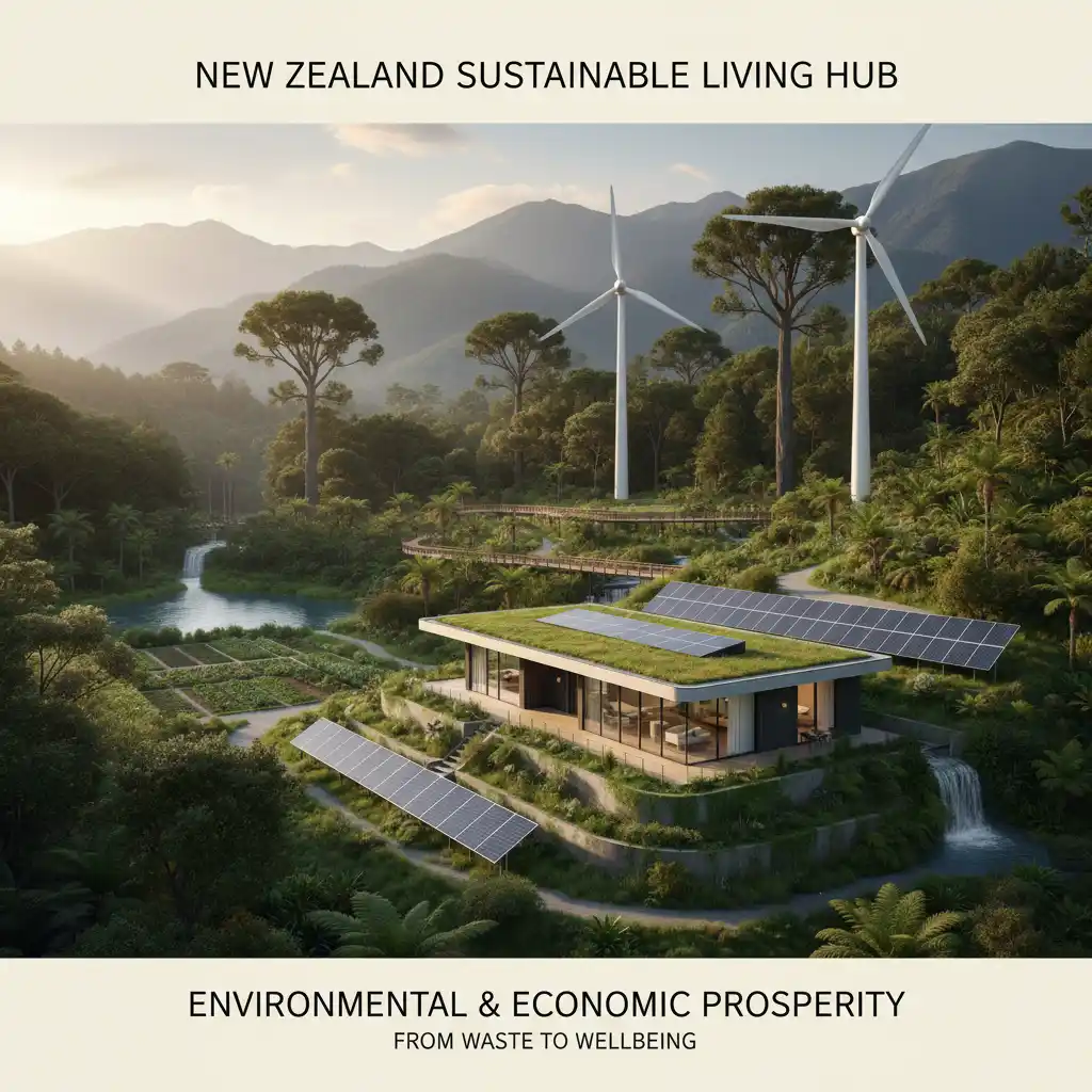 Graphic depicting sustainable lifestyle benefits