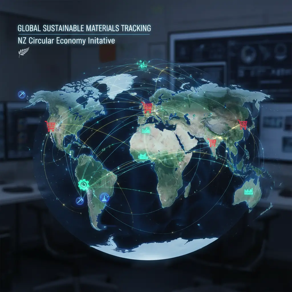 Complex global mineral supply chain network