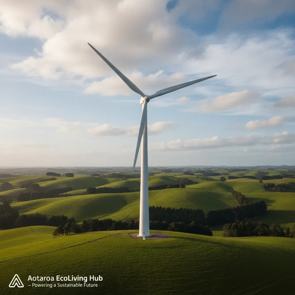 Modern onshore wind turbine with advanced blade technology