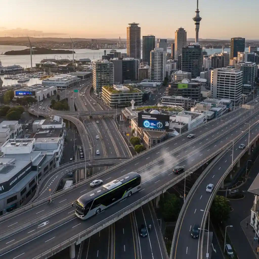 Hybrid coach for sustainable event transport in Auckland