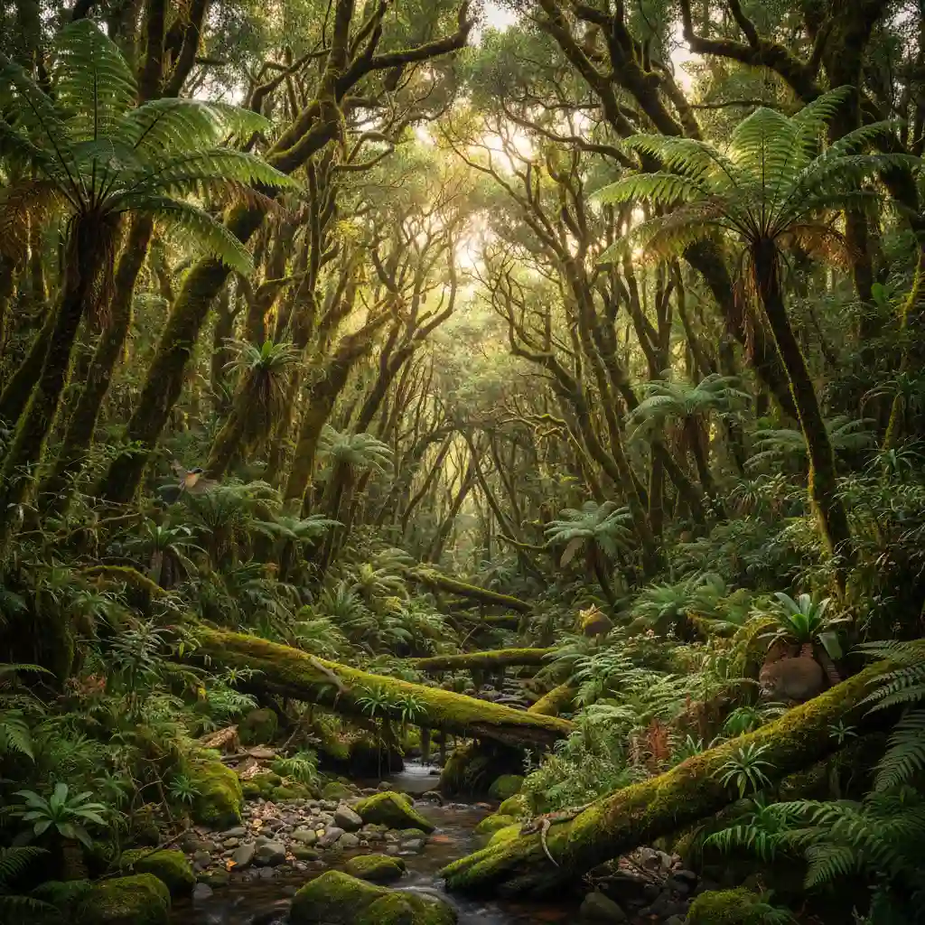 Diverse forest ecosystem showcasing the importance of genetic diversity for biodiversity and ecosystem health