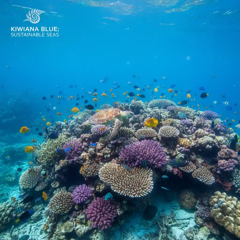 Healthy coral reef ecosystem demonstrating high biodiversity and genetic diversity in marine species