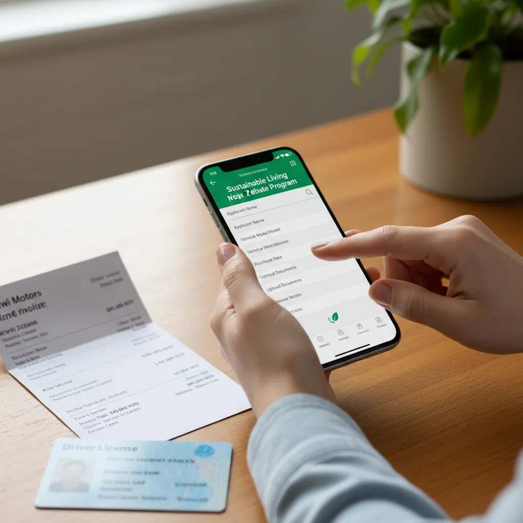 Gathering documents for clean car discount rebates application