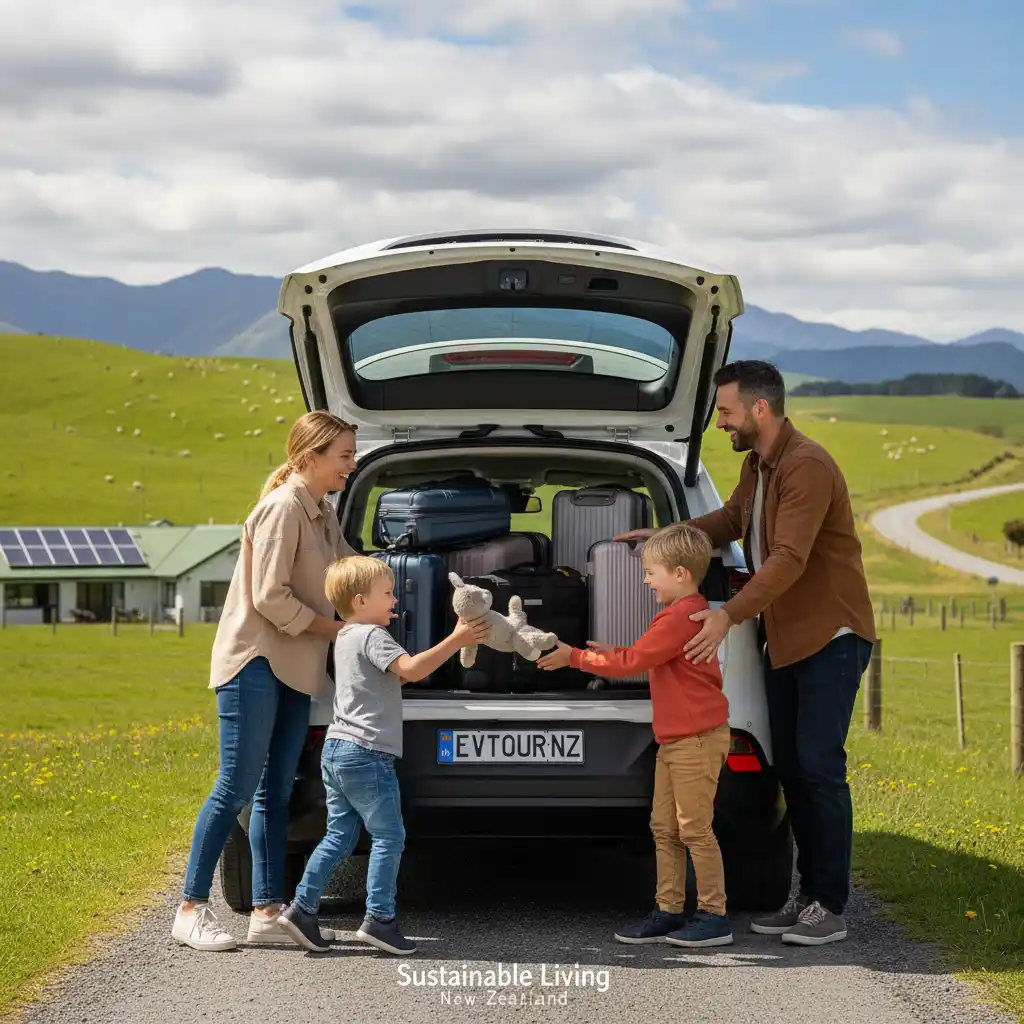 Family enjoying long-term EV ownership in New Zealand