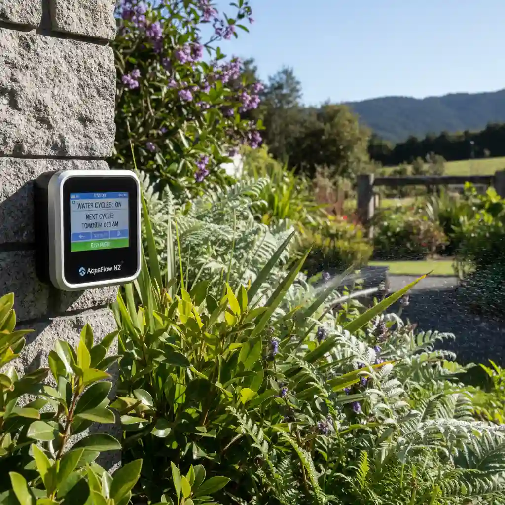 Smart irrigation system for water conservation in NZ garden