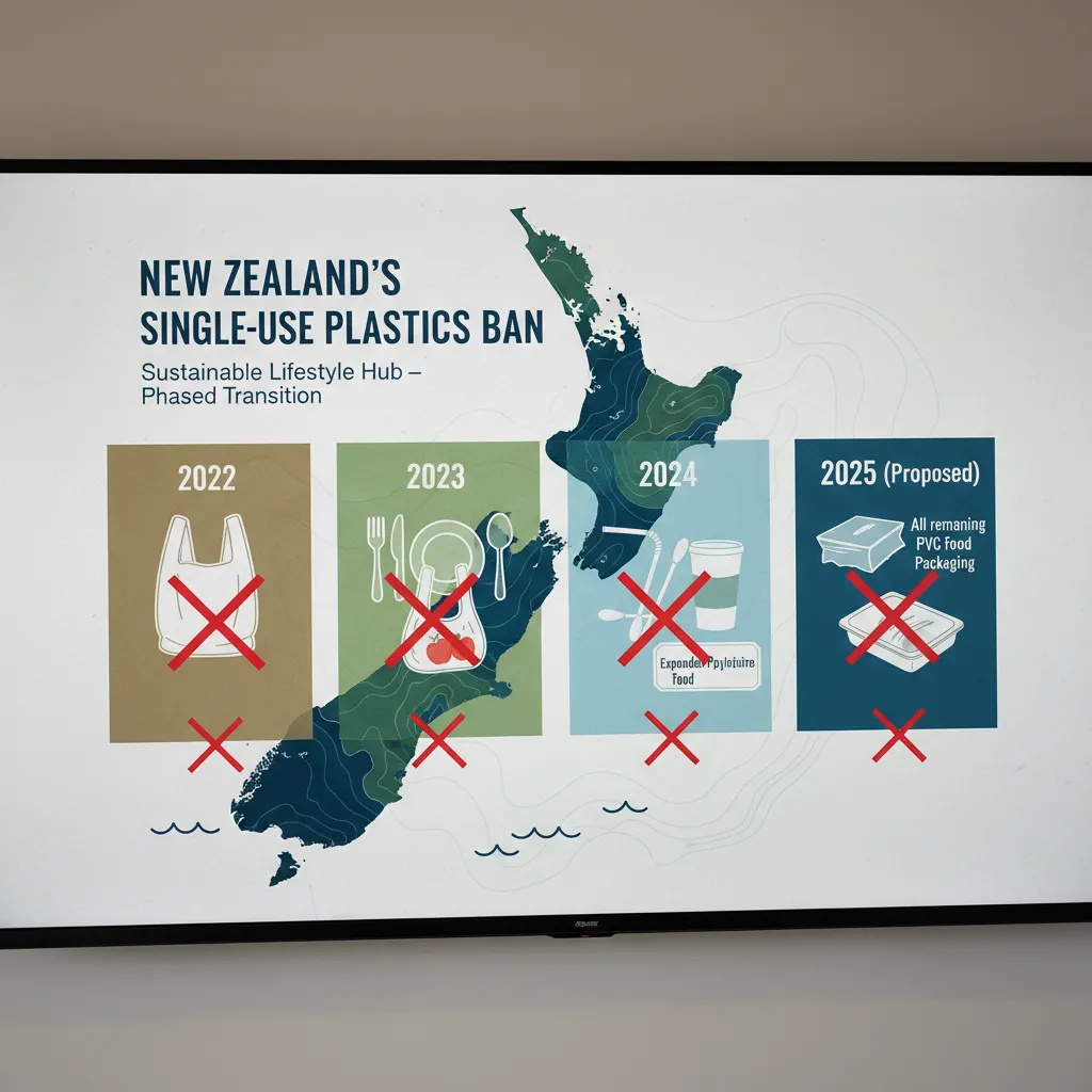 Timeline of New Zealand's single-use plastic bans and policy changes
