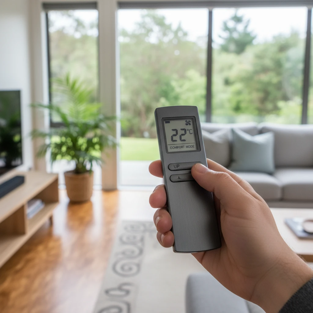 Adjusting heat pump remote for optimal energy efficiency