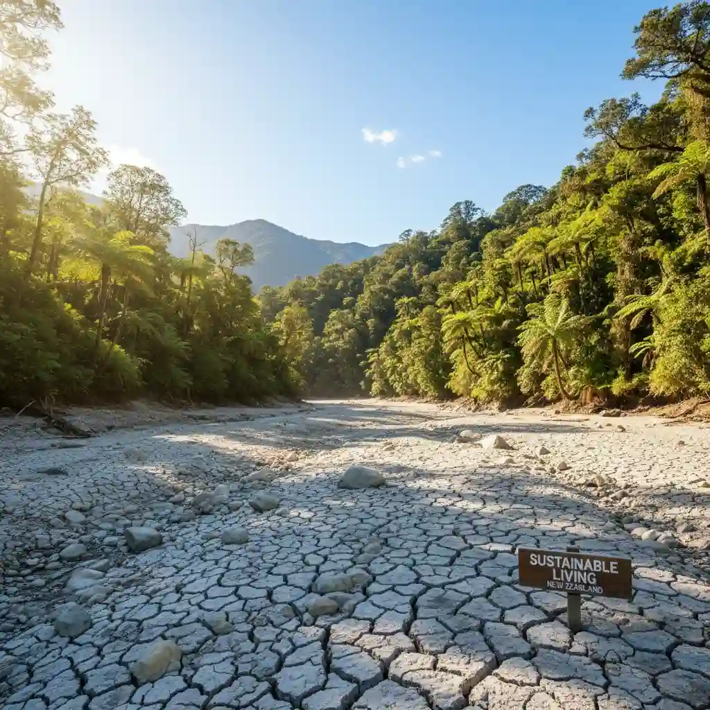 Impact of drought in New Zealand, highlighting the importance of water saving tips NZ