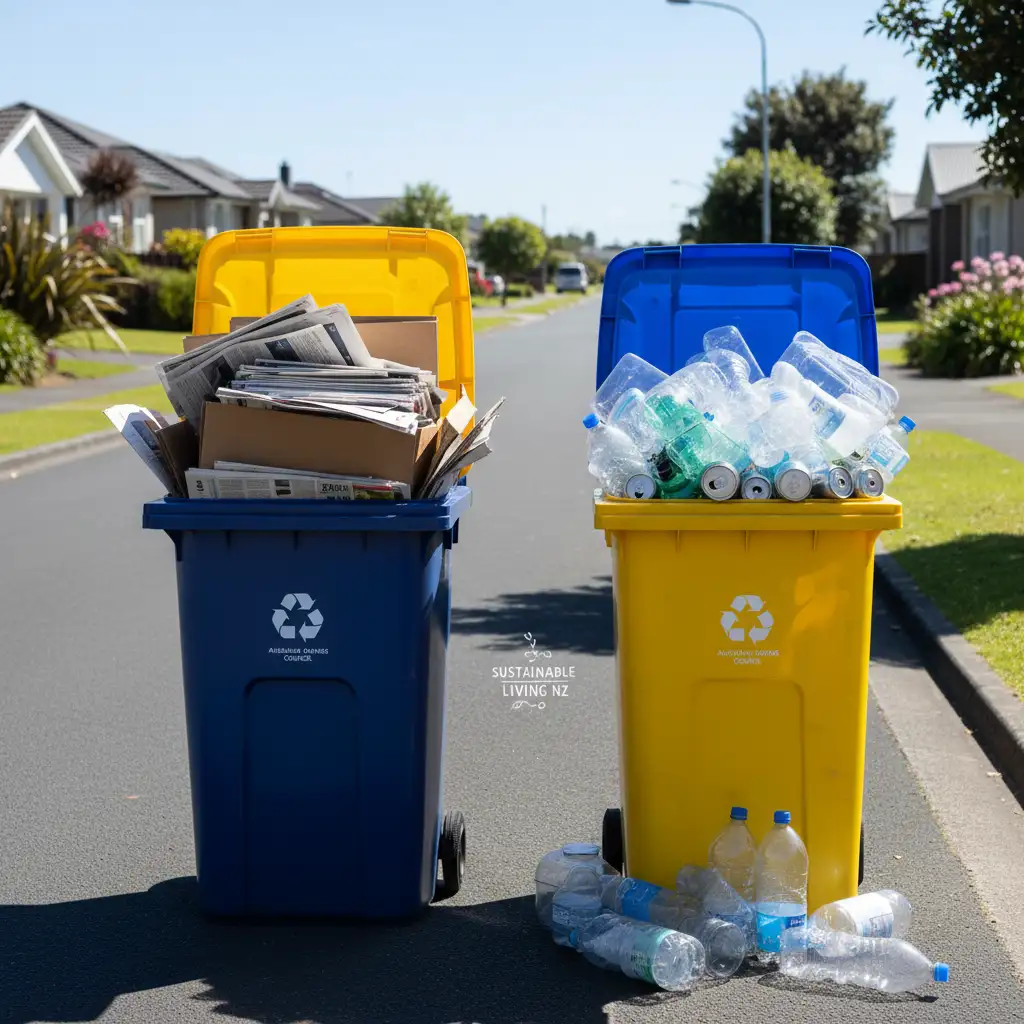 Auckland kerbside recycling bins