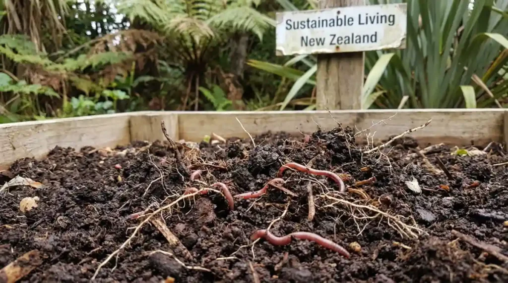 Healthy garden compost in New Zealand