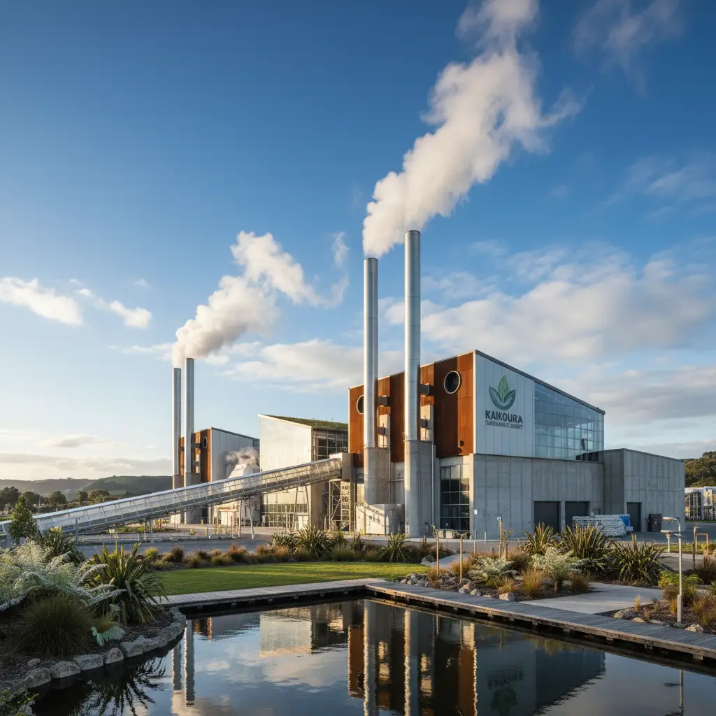 Waste-to-energy plant transforming waste into resources