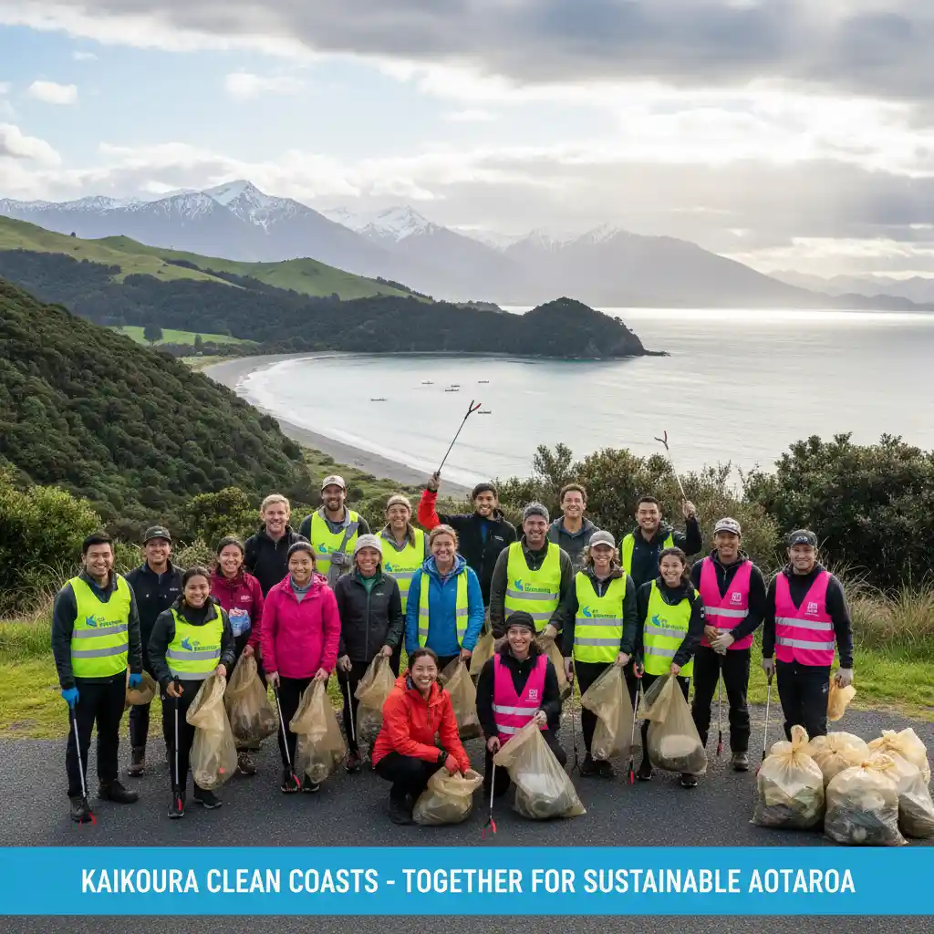 People participating in a community clean-up