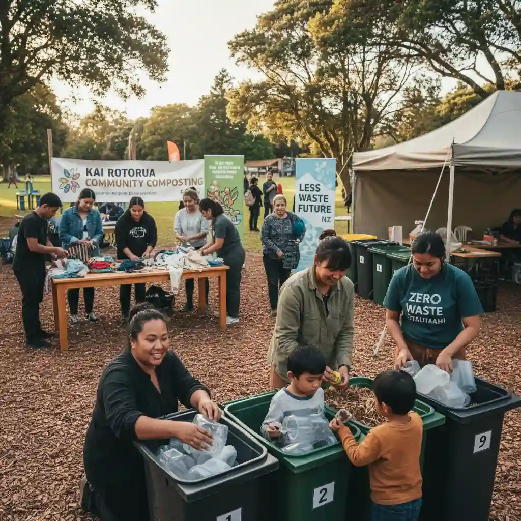 Community engagement in local New Zealand waste reduction initiatives