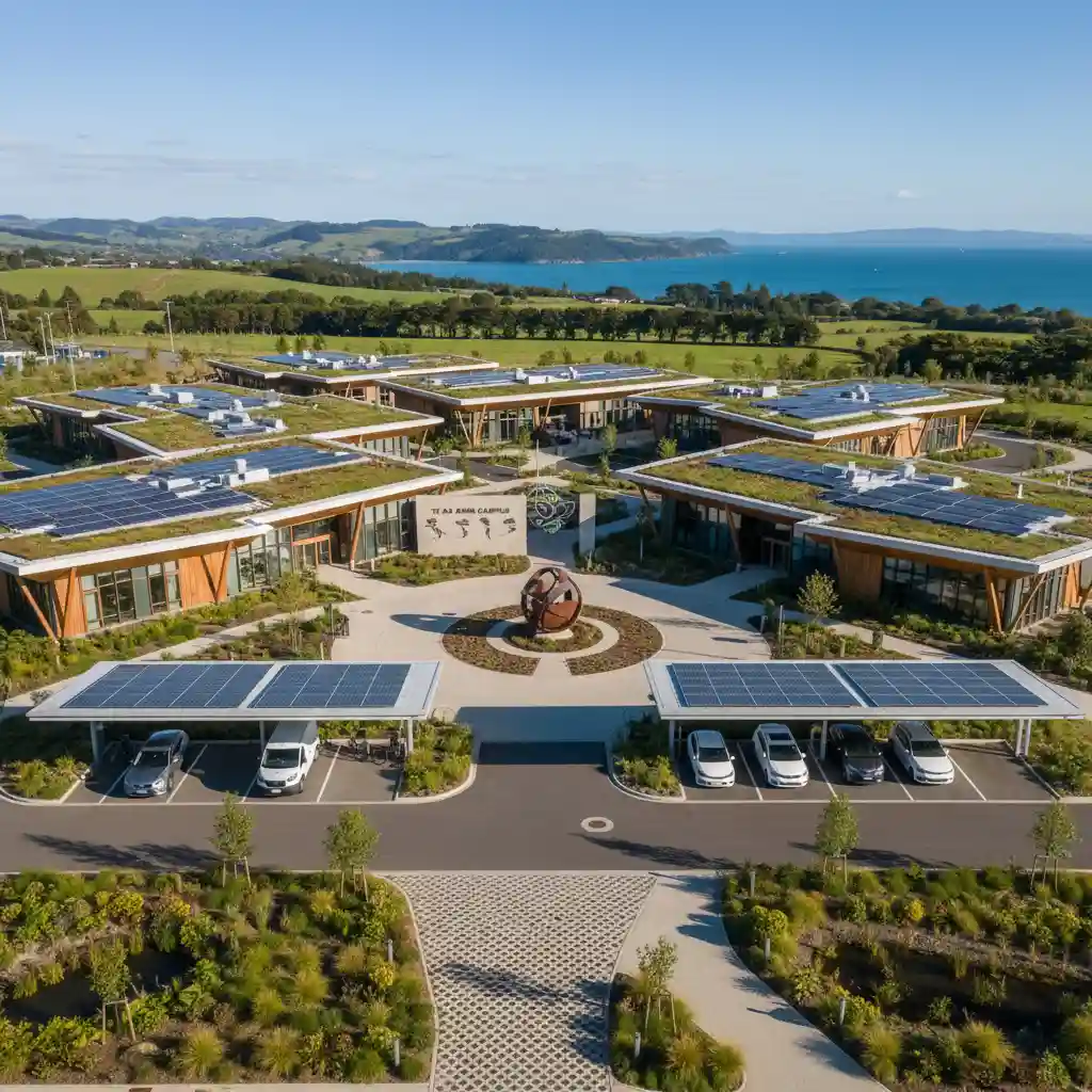 Sustainable business campus in New Zealand