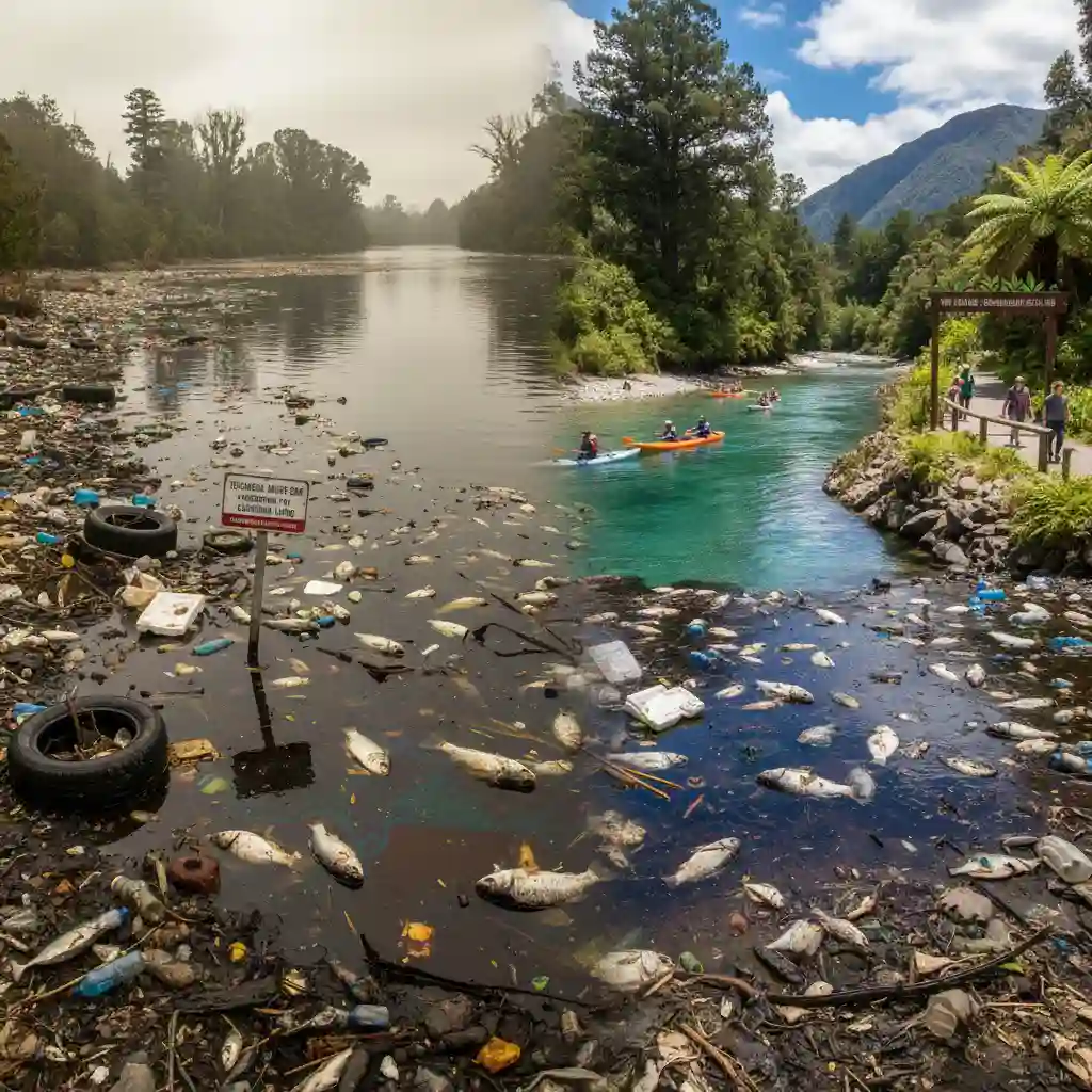 The severe environmental impact of improper hazardous waste on New Zealand's waterways