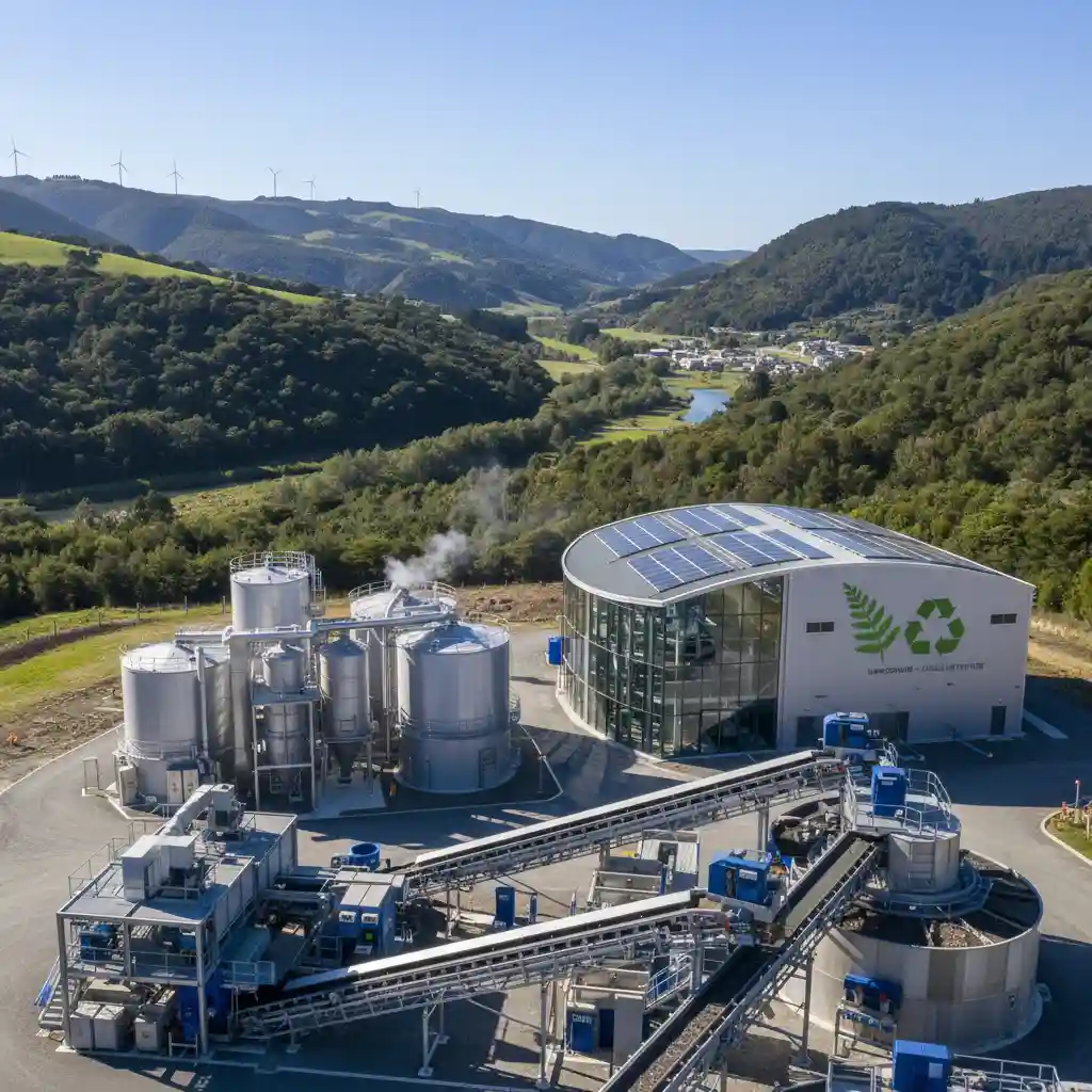 Modern hazardous waste treatment facility in New Zealand