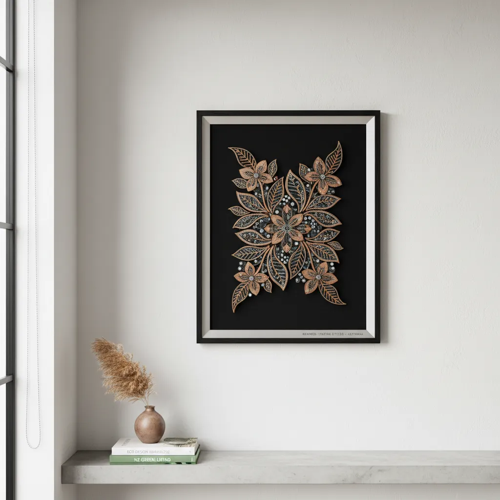 Upcycled motherboard as modern wall art for a sustainable home