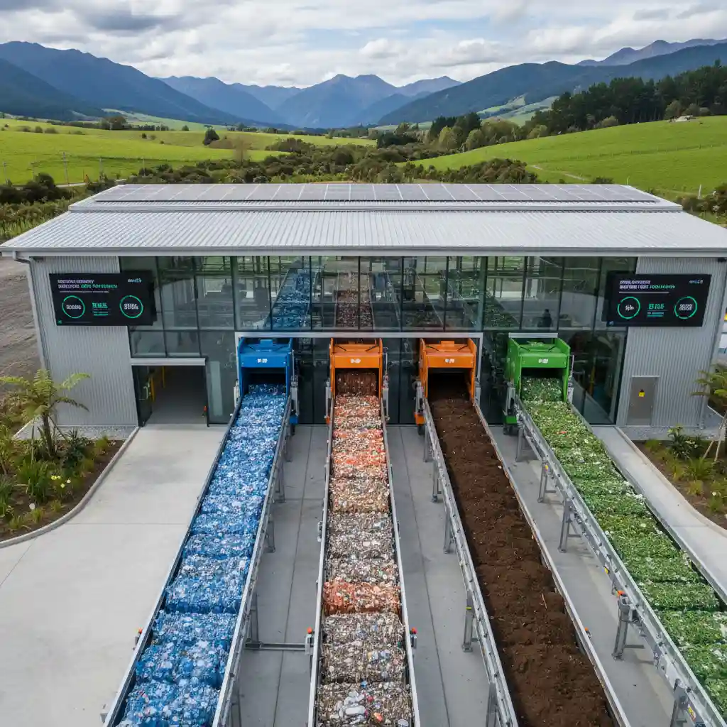 Advanced recycling facility in New Zealand