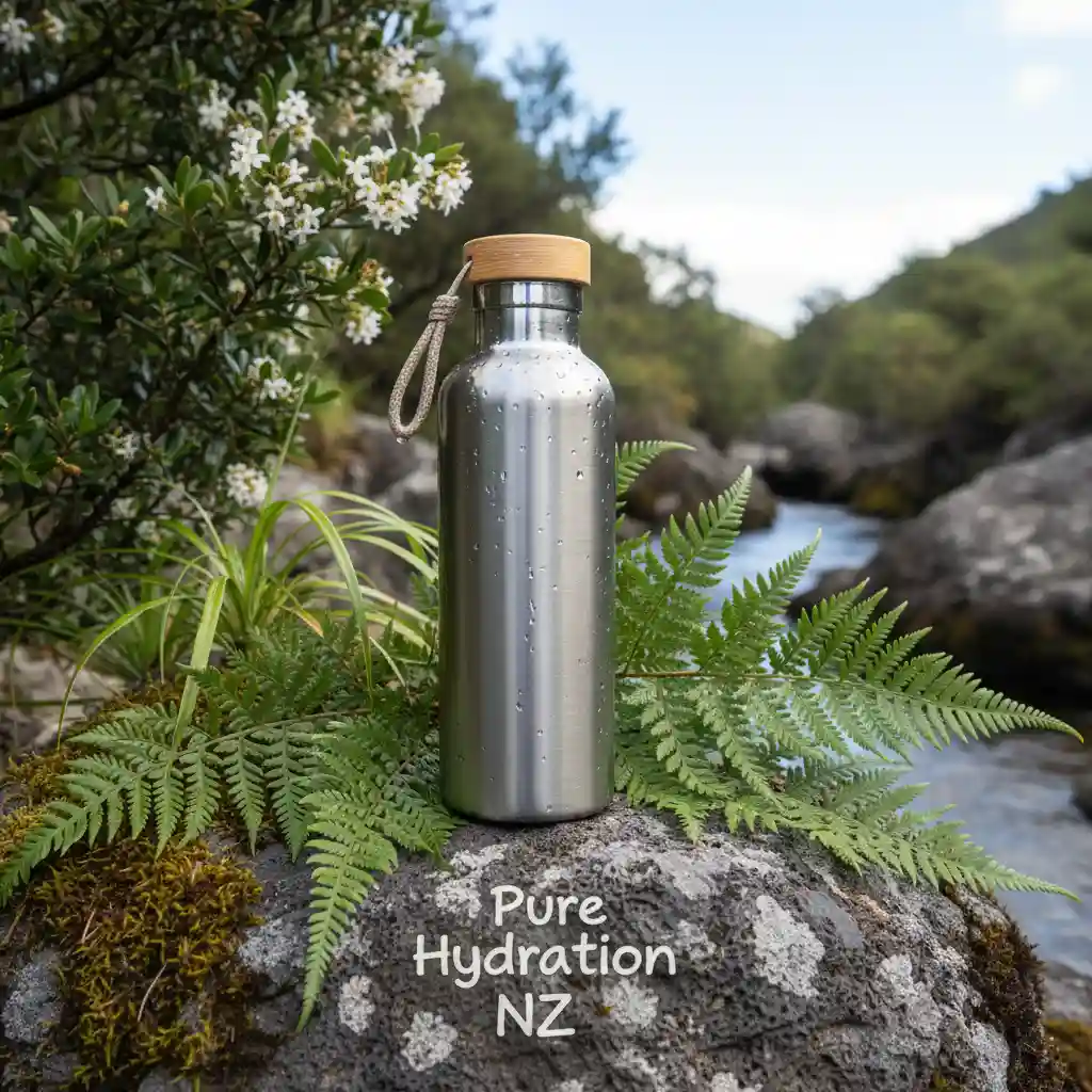Reusable water bottle for sustainable outdoor fitness