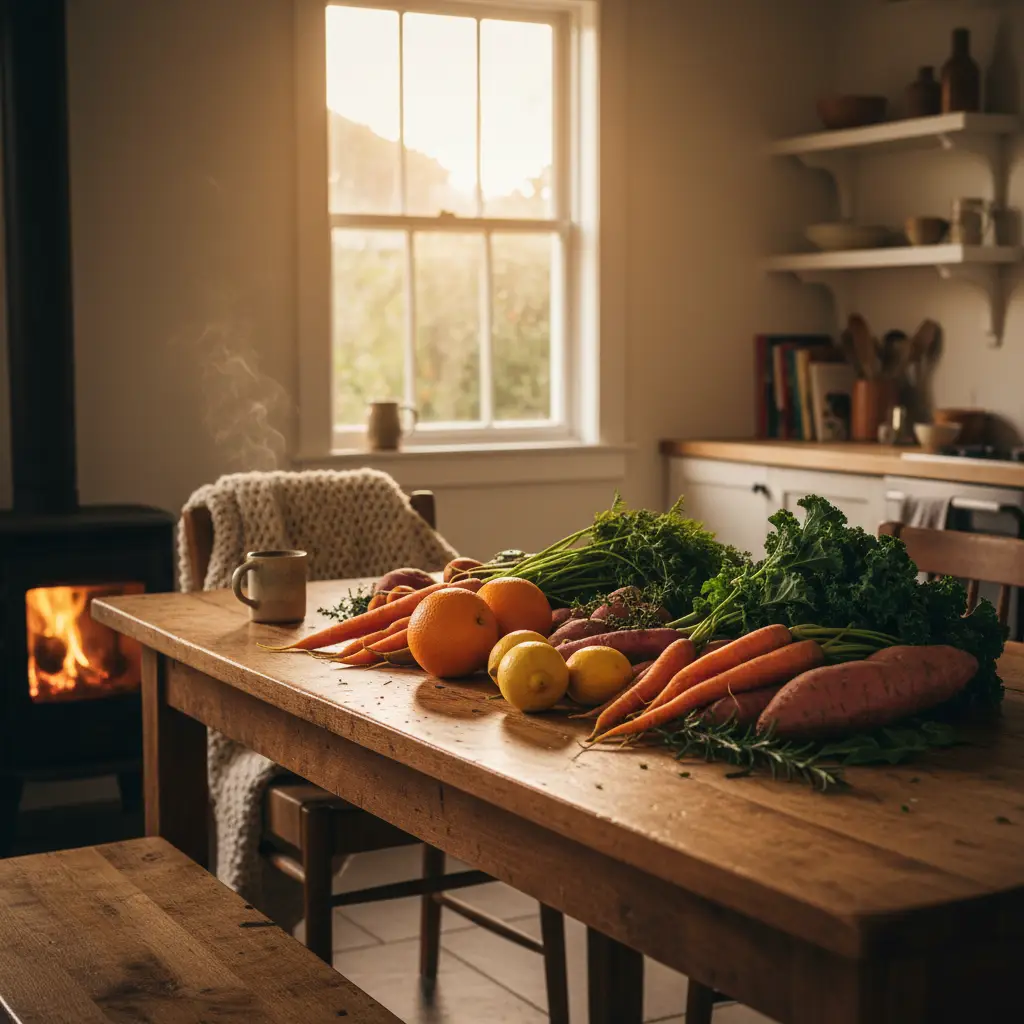 Winter seasonal produce for healthy eating