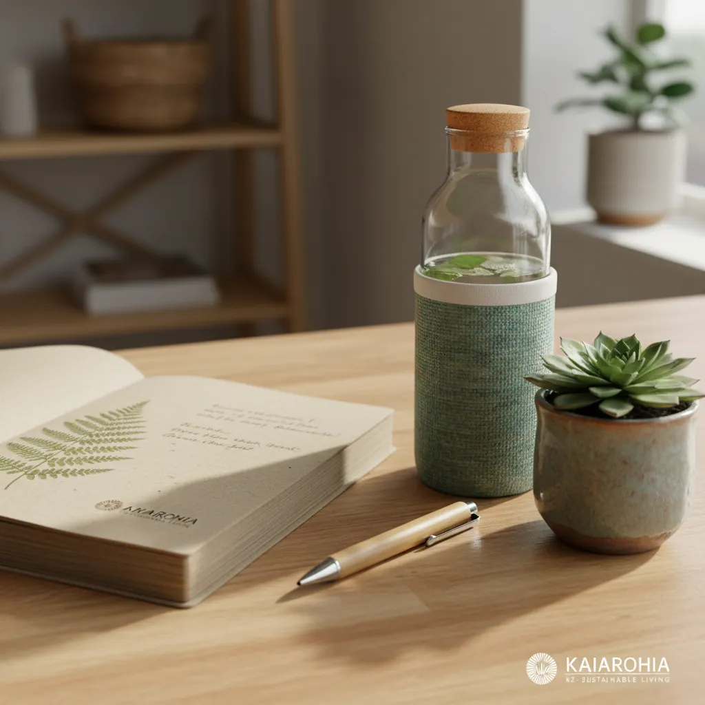 Eco-friendly office supplies made from sustainable materials