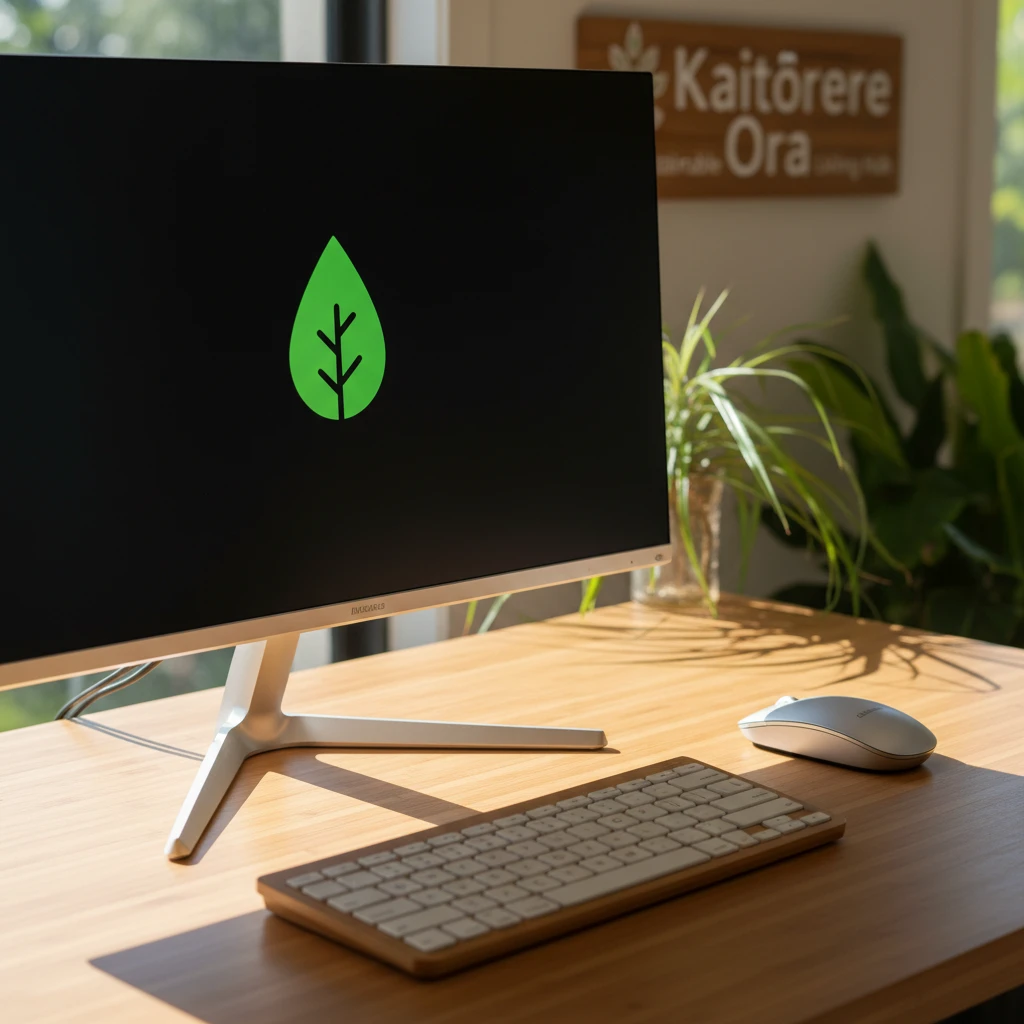 Energy-efficient office electronics like LED monitors and rechargeable accessories