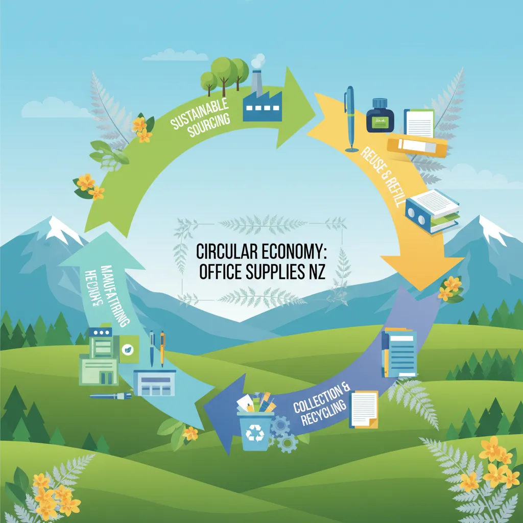 Circular economy for sustainable office supplies