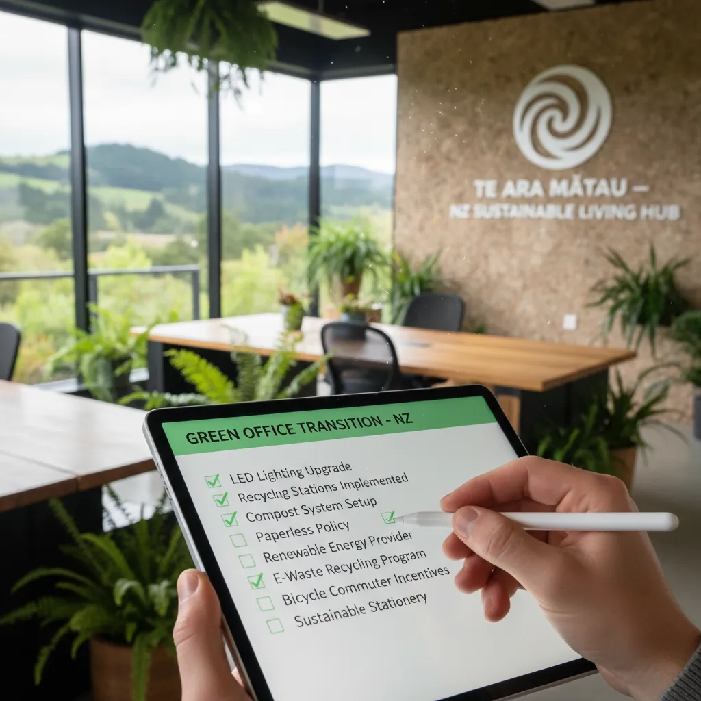 Action checklist for green office transition