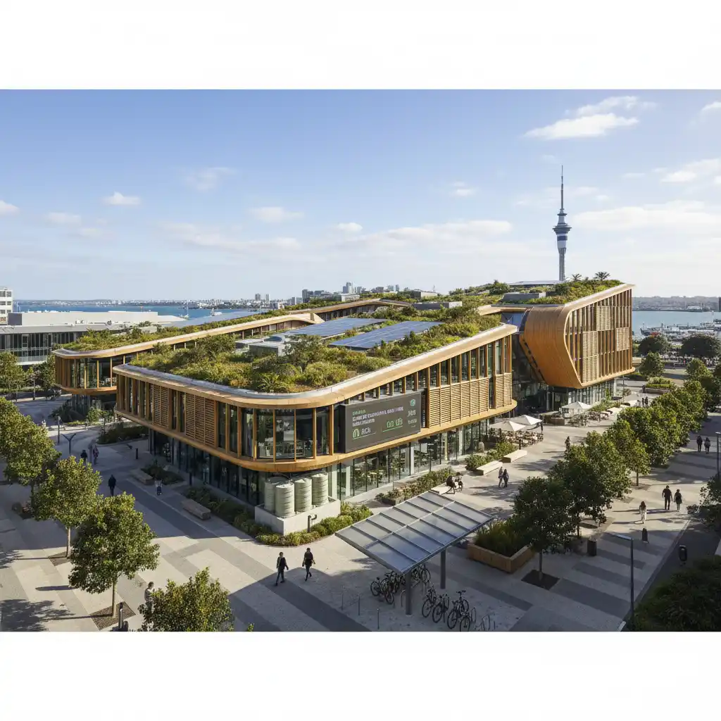 Sustainable office building in Auckland New Zealand