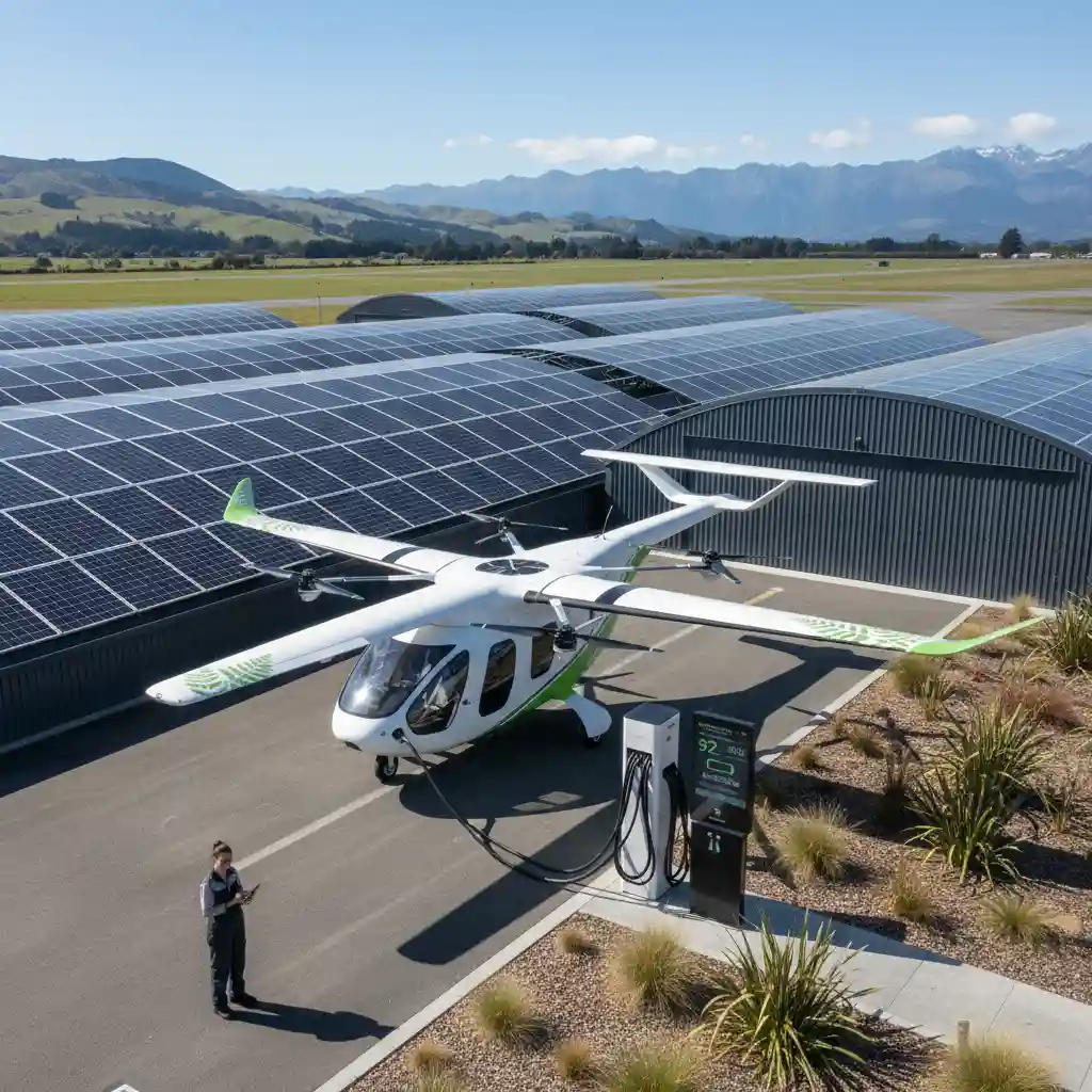 Electric aircraft charging station infrastructure