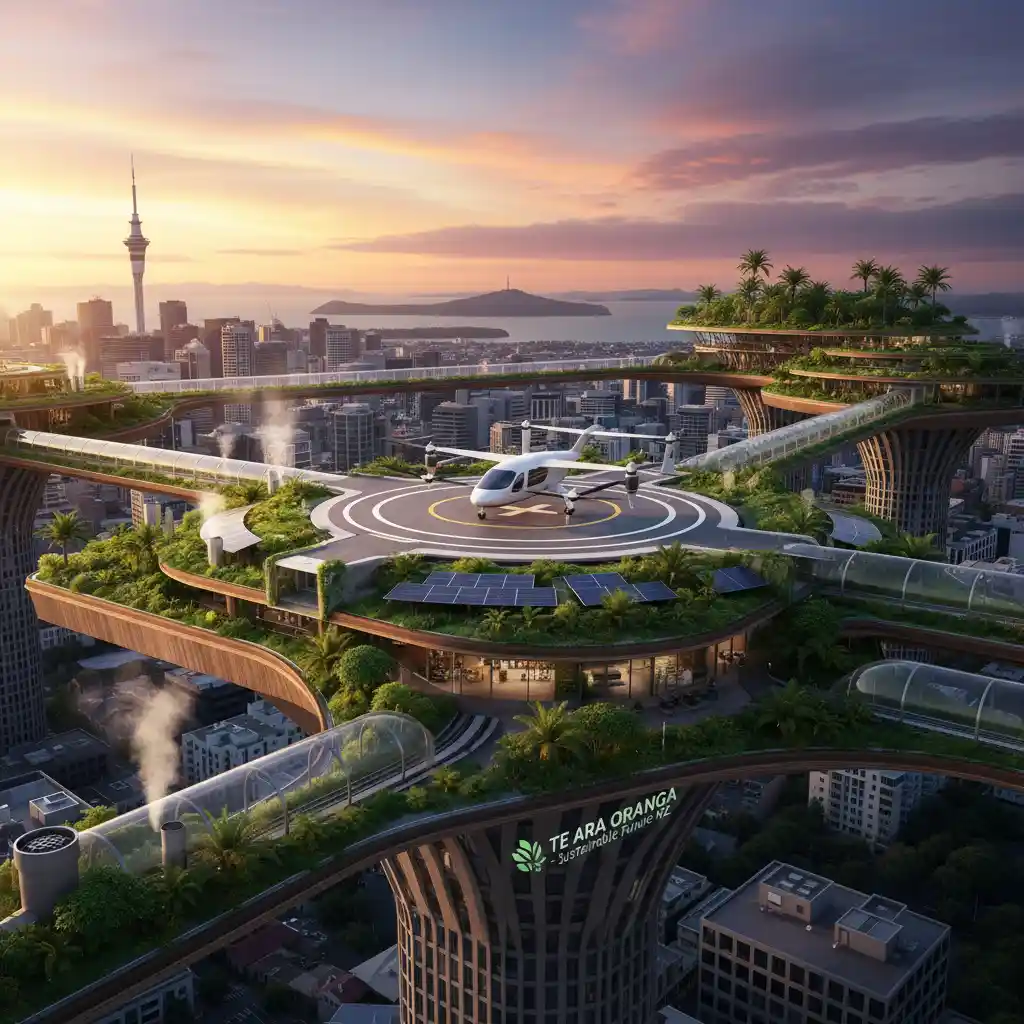 Conceptual vertiport for urban air mobility