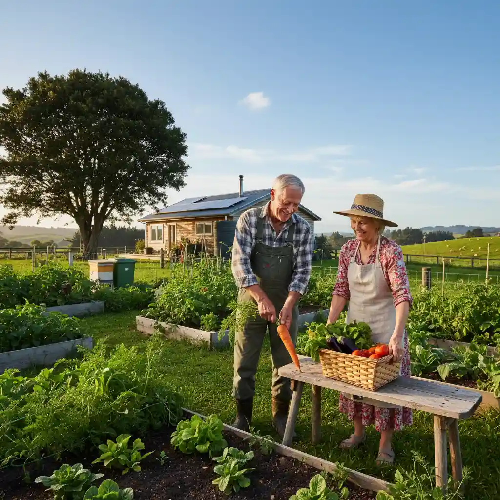 Kiwis seniors growing their own food for sustainable living