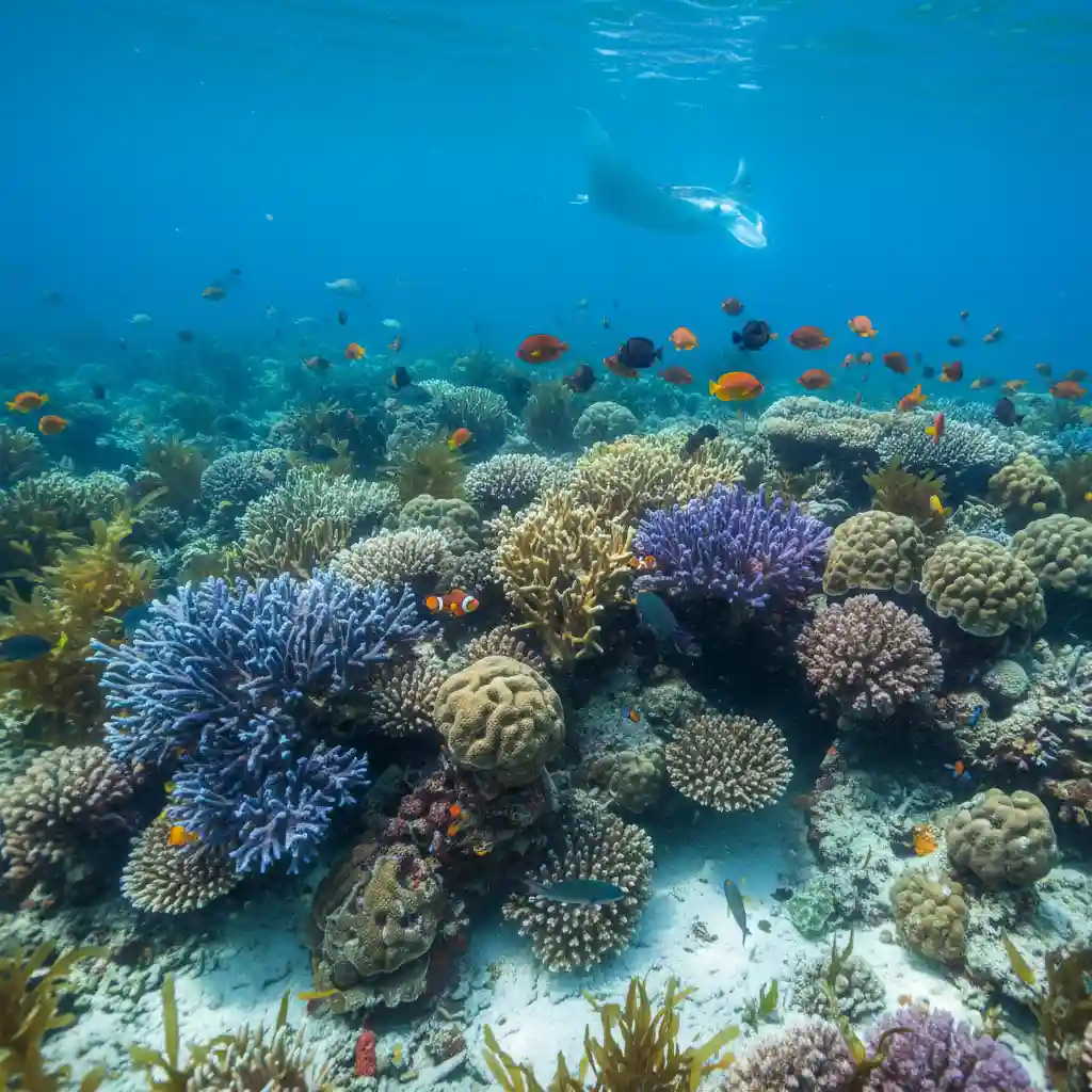 Healthy New Zealand marine ecosystem with diverse fish