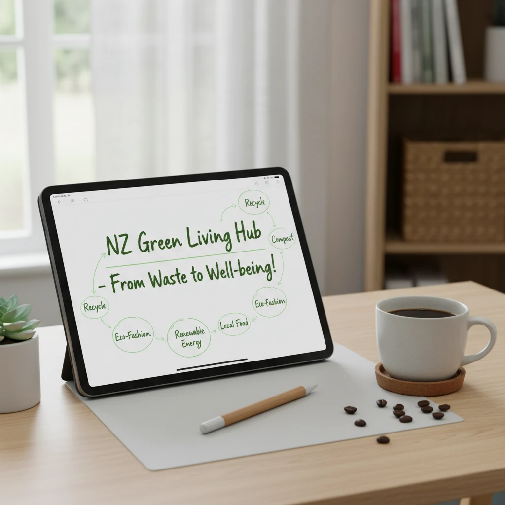 Digital note-taking app on a tablet