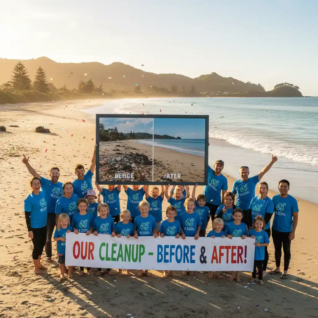 Success story of community ocean cleanup