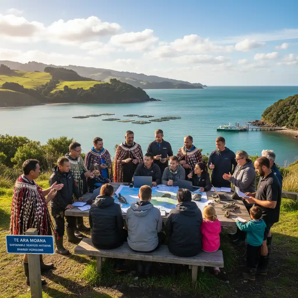 Community discussion on aquaculture project