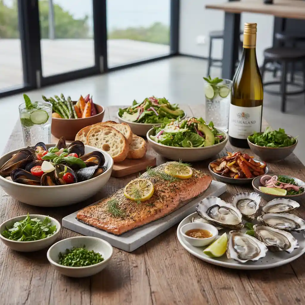 Healthy sustainable seafood dishes