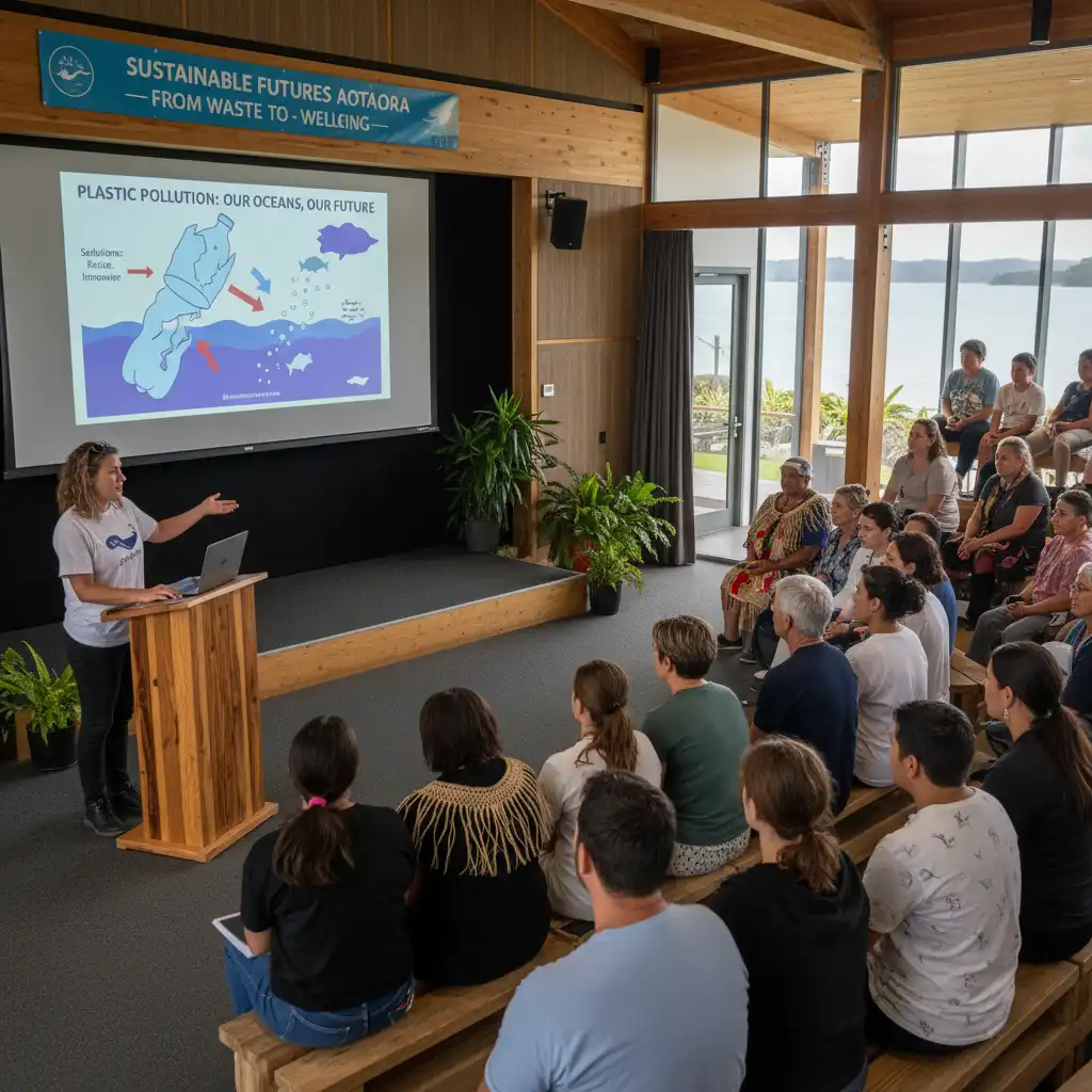 NGO raising awareness about marine pollution