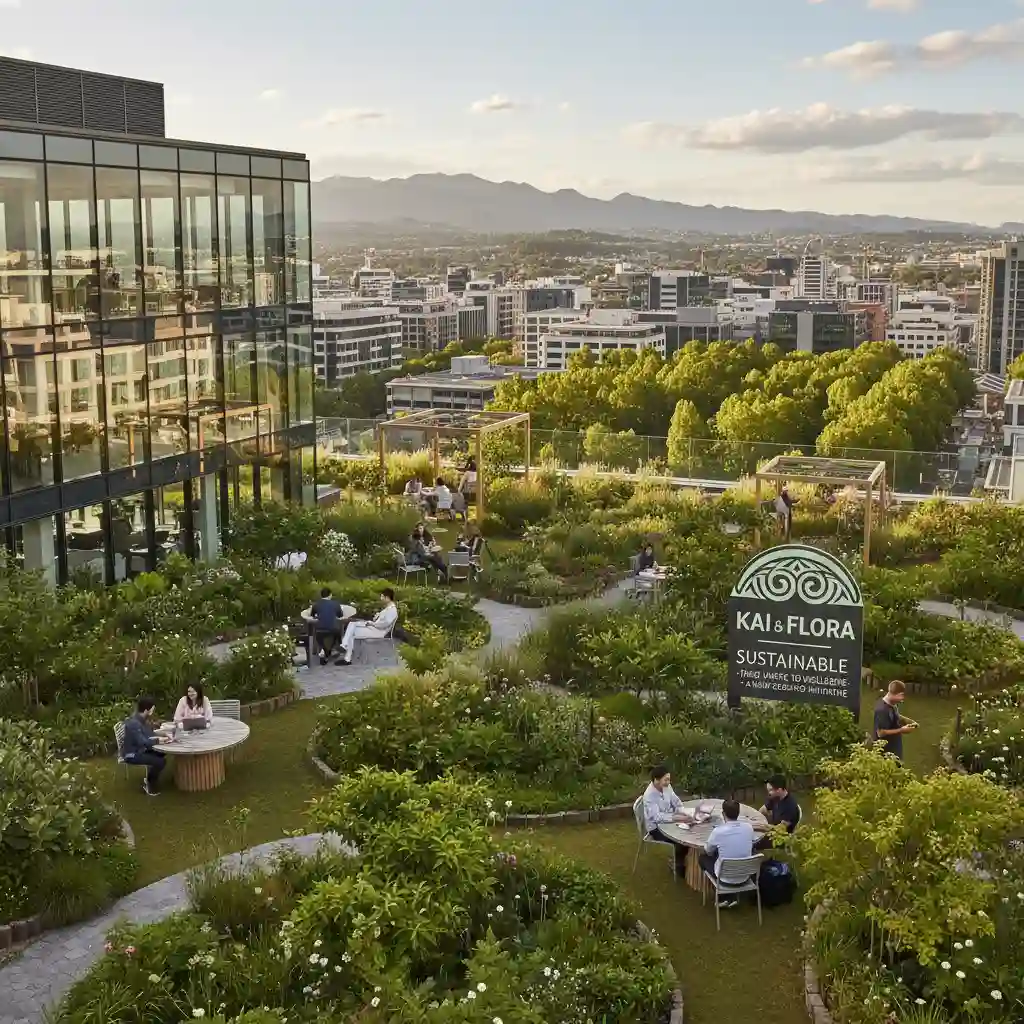 Green infrastructure careers: Rooftop garden in a sustainable city