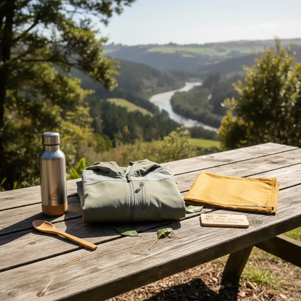 Selection of sustainable outdoor adventure gear