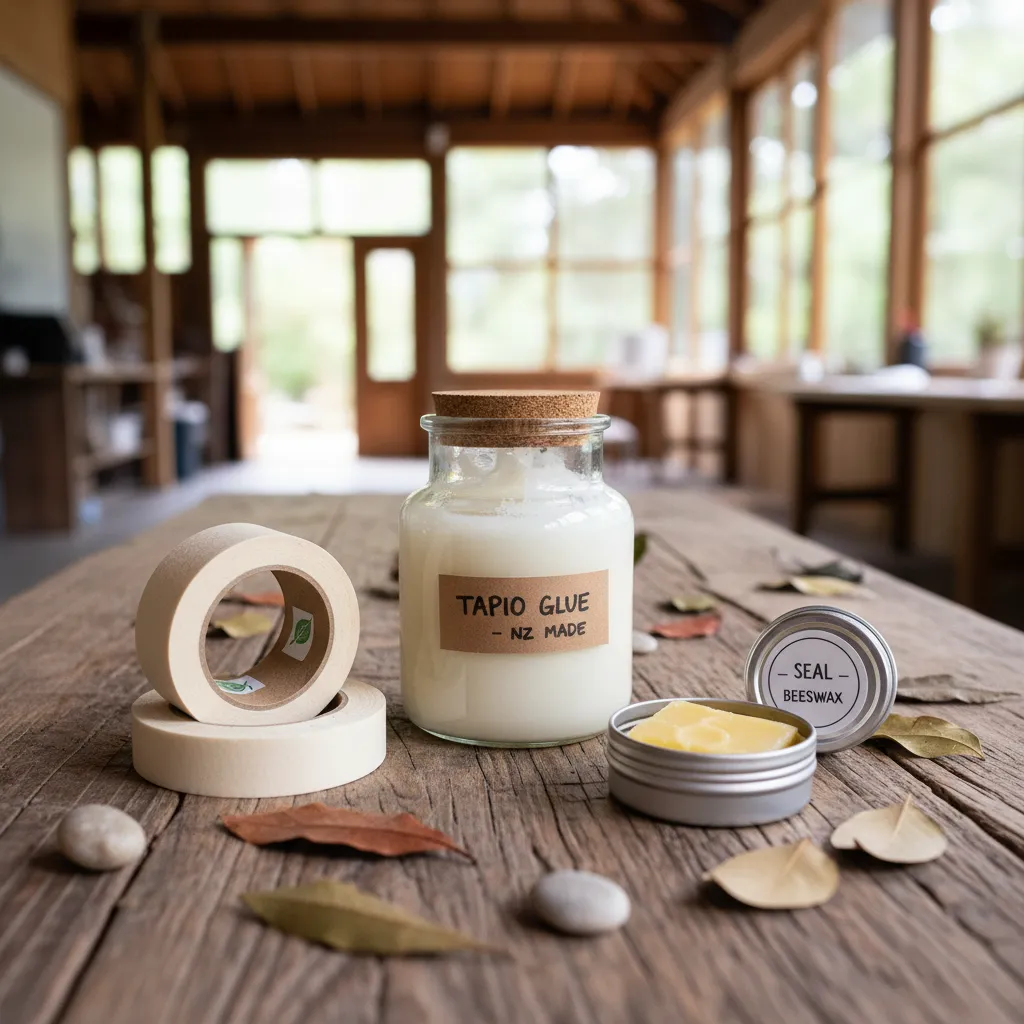 Eco-friendly natural crafting glues and tapes
