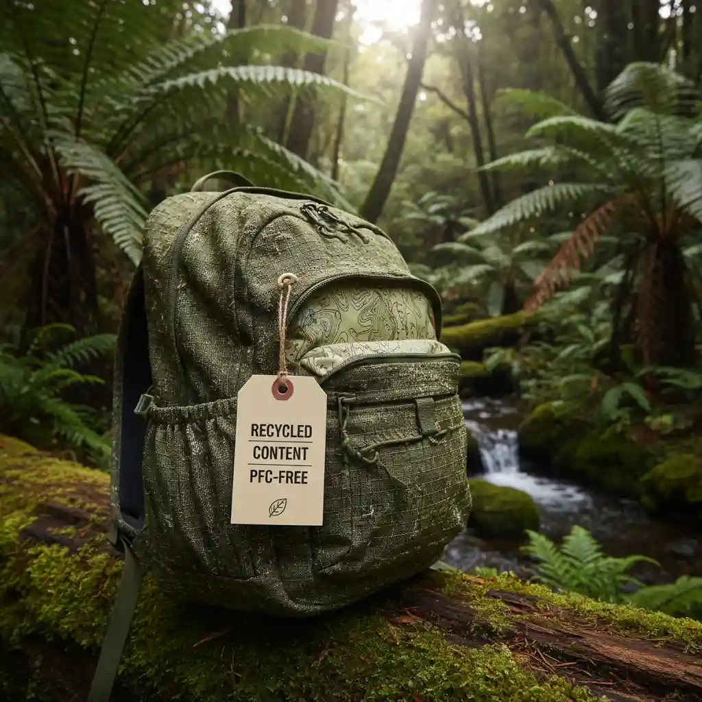 Eco-friendly backpack made from recycled materials