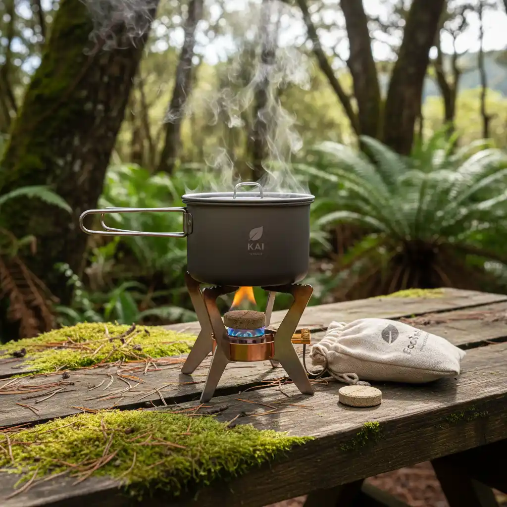 Eco-friendly camping stove and cooking gear