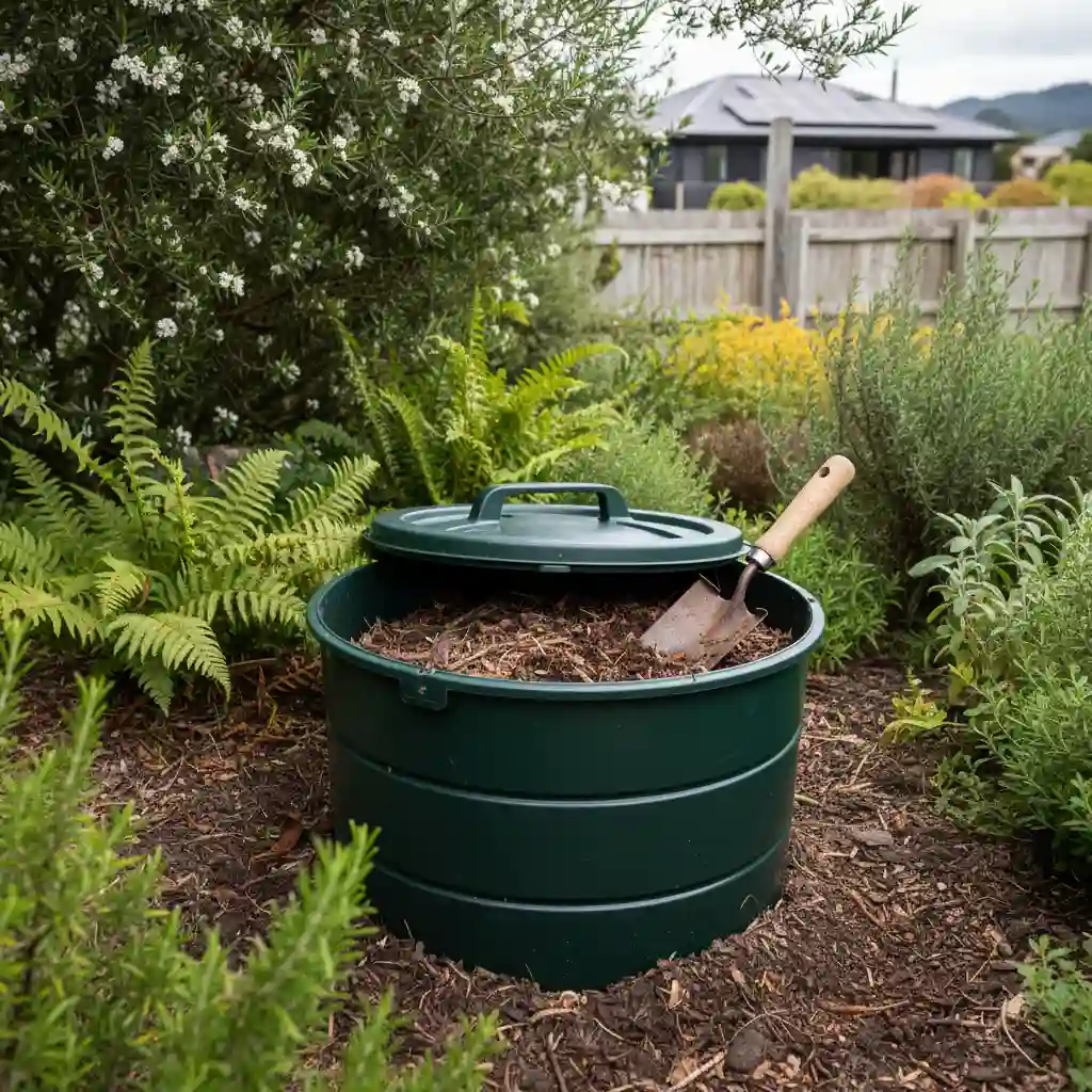 Outdoor pet waste composting system for sustainable pet waste management