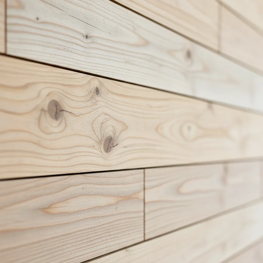 Sustainable timber wall in an eco-friendly building
