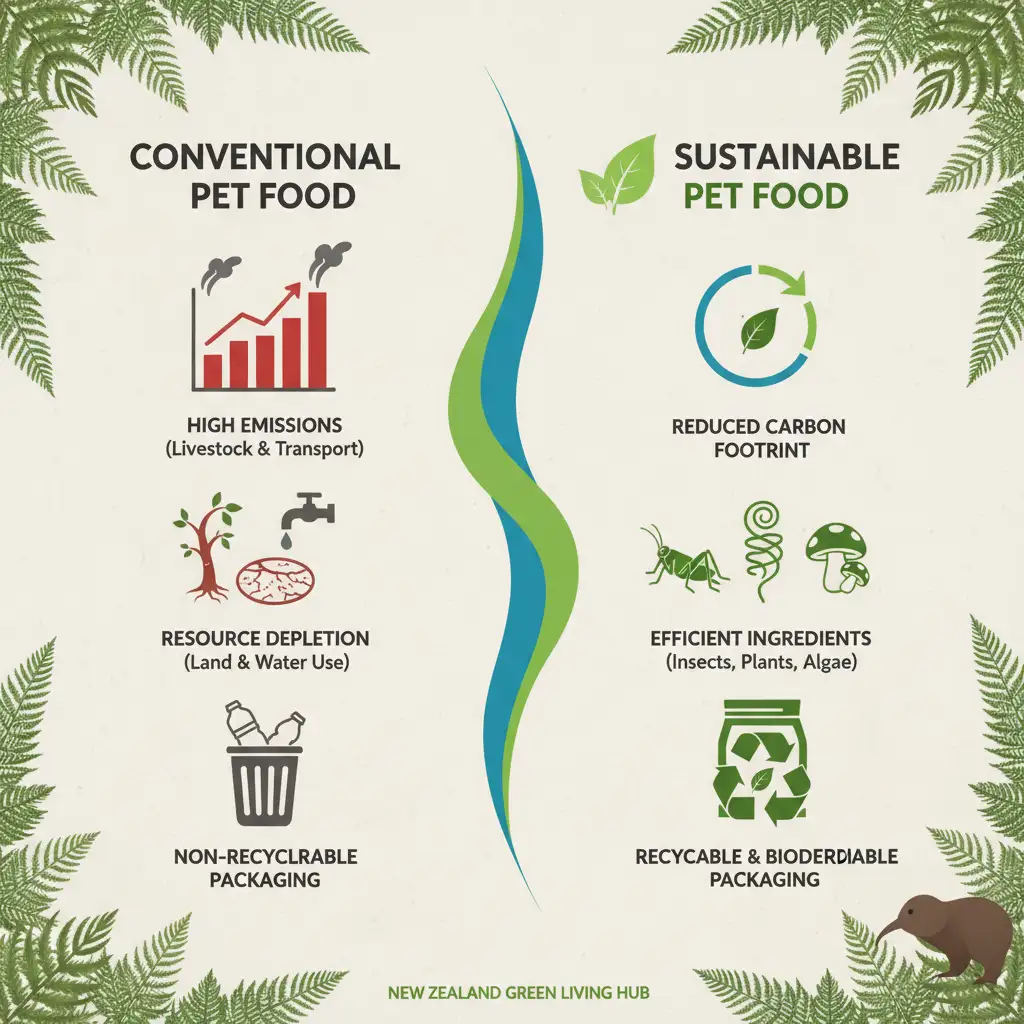 Environmental impact of pet food illustrated for sustainable options